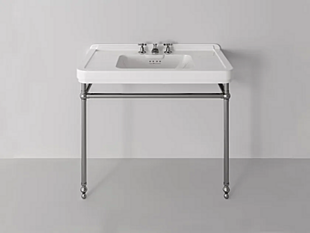 Bassin de lavabo en céramique avec porte-serviette en métal Rockefeller Park Avenue 105 PK98410501-PKMMETAL105 usine Park Avenue de l'Italie