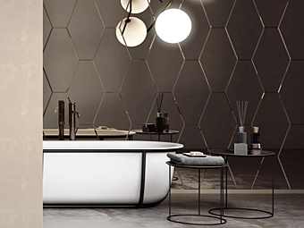 Carreaux muraux en verre miroir Gemme ARTELINEA Carreaux muraux en verre miroir Gemme ARTELINEA usine ARTELINEA de l'Italie
