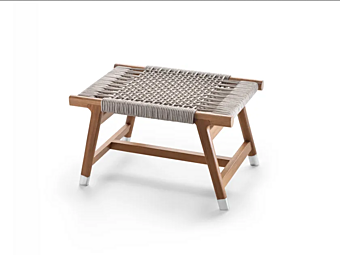Pouf rectangulaire d'extérieur en tissu Tonga FLEXFORM