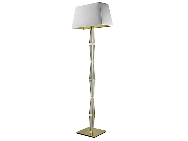 Lampe sur pied en cuir Abrissi collection Piramide 11134 usine ABRISSI de l'Italie. Foto №1