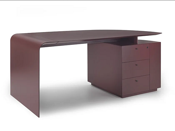 Bureau en bois rectangulaire avec tiroirs Siena i 4 Mariani usine i 4 Mariani de l'Italie. Foto №3
