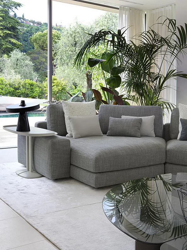 Canapé modulable avec housse amovible en tissu Flou collection MyPlace usine Flou de l'Italie. Foto №4