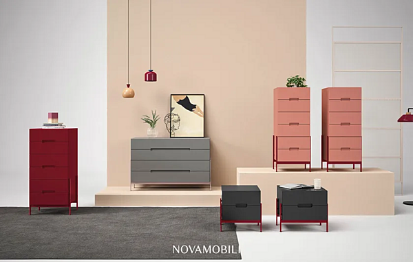 Commode flottante en bois NOVAMOBILI COLLECTION usine NOVAMOBILI de l'Italie. Foto №4