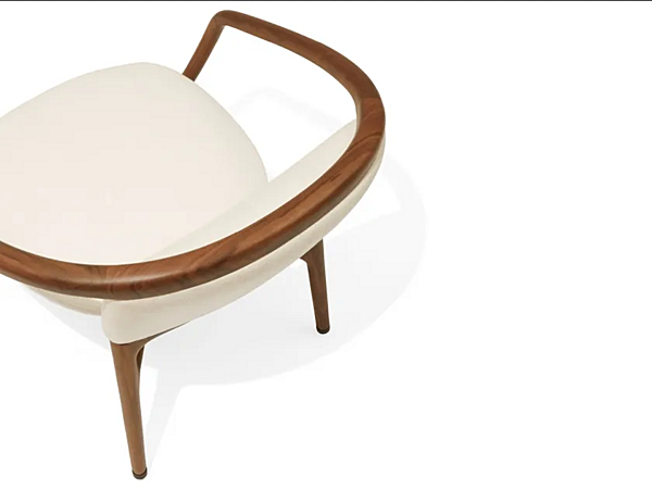 Fauteuil en tissu rembourré avec accoudoirs Pamina GIORGETTI 53440 usine GIORGETTI de l'Italie. Foto №4