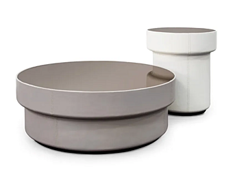 Table basse ronde en verre miroir COIL FORMITALIA