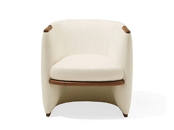 Fauteuil en tissu rembourré avec accoudoirs GIORGETTI OPUS usine GIORGETTI de l'Italie. Foto №2