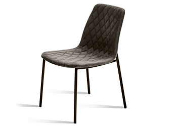 Chaise en cuir rembourrée Lenny Eforma Chaise en cuir rembourrée Lenny Eforma usine Eforma de l'Italie