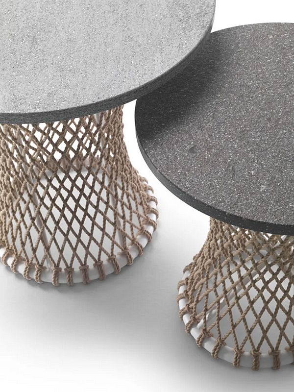 Table d'appoint ronde en acier inoxydable et PVC Oasis FLEXFORM 02C7H0, 02C7H1 usine FLEXFORM de l'Italie. Foto №2