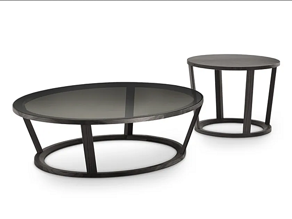 Table basse ronde en cristal Niky i 4 Mariani usine i 4 Mariani de l'Italie. Foto №1