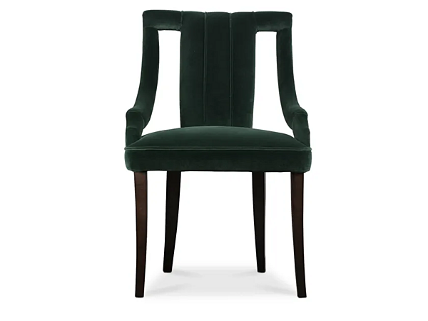 Fauteuil en velours rembourré avec accoudoirs BRABBU CAYO usine BRABBU de l'Italie. Foto №2