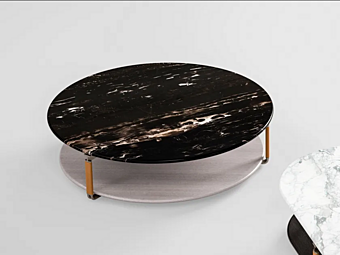 Table basse ronde en bois avec plateau en marbre CPRN HOMOOD YORK Table basse ronde en bois avec plateau en marbre CPRN HOMOOD YORK usine CPRN HOMOOD de l'Italie