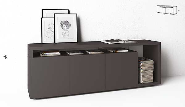 Meuble sous TV Minotti Aria usine Minotti de l'Italie. Foto №1