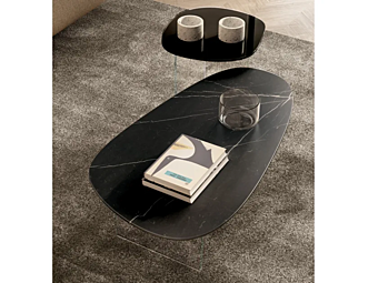Table basse en verre Pleasure 1420 LAGO Table basse en verre Pleasure 1420 LAGO usine LAGO de l'Italie