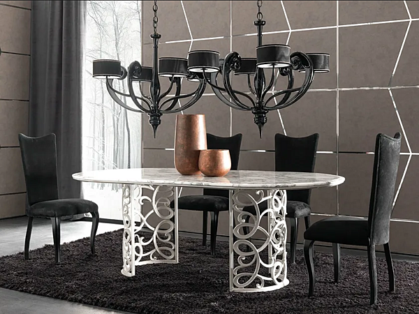 Table en marbre Flora CORTEZARI 223-RS-1M usine CORTE ZARI de l'Italie. Foto №1