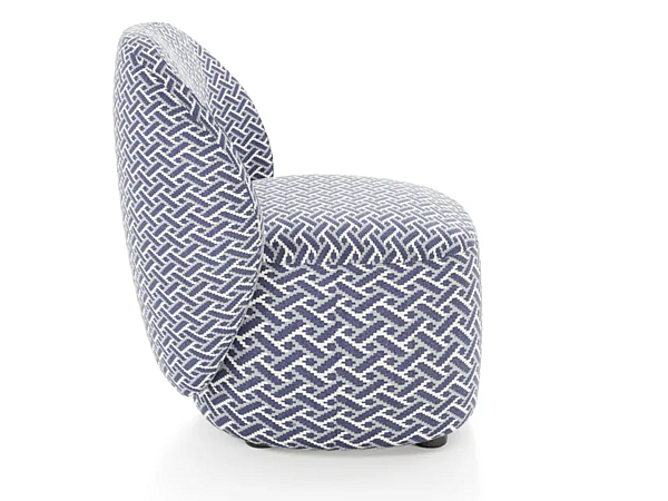 Fauteuil rembourré en tissu invité Liu Jo Living Collection GUE PNO usine Liu Jo Living Collection de l'Italie. Foto №4