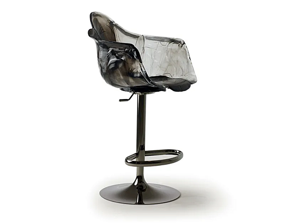 Chaise pivotante en polycarbonate avec accoudoirs Ella Edra ELL010/15/20/40 usine EDRA de l'Italie. Foto №6