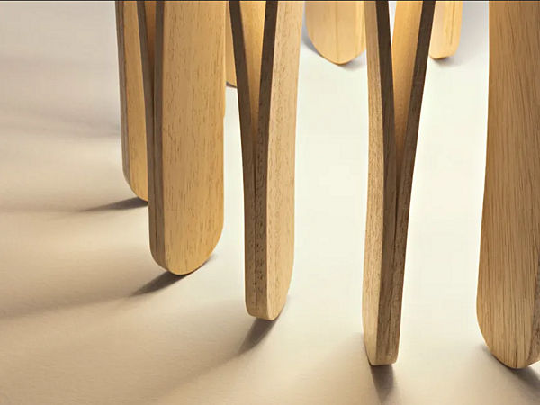 Lampe de table en bois Stick Fabbian usine Fabbian de l'Italie. Foto №4