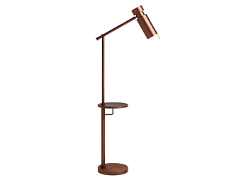 Lampe sur pied en métal ajustable avec étagère Sesto Senso CPRN HOMOOD S581