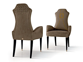 Fauteuil en velours avec accoudoirs CARPANESE 7011 7011 usine CARPANESE de l'Italie