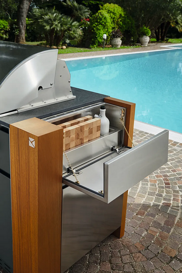 Cuisine d'extérieur en acier inoxydable ASTER CUCINE Outdoor usine Aster Cucine de l'Italie. Foto №6