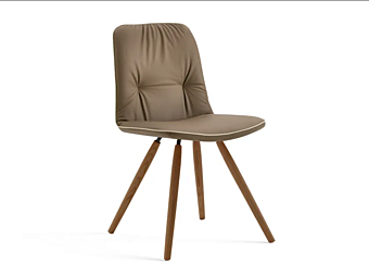 Chaise en cuir rembourrée Lisa Eforma Chaise en cuir rembourrée Lisa Eforma usine Eforma de l'Italie