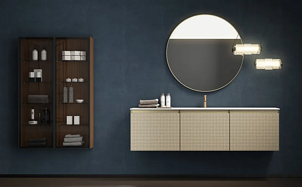 Unité de vanité murale en laminam de la collection Skin ARTELINEA AL 587 usine ARTELINEA de l'Italie. Foto №2