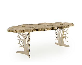 Table à manger rectangulaire en bois Bizzotto Italia collection Sidney 108