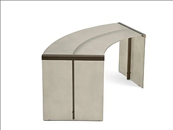 Bureau d'écriture en cristal édition or Gallotti&Radice Président usine Gallotti & Radice de l'Italie