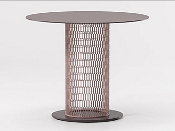 Table à manger en aluminium avec treillis KETTAL COLLECTION usine KETTAL de l'Italie