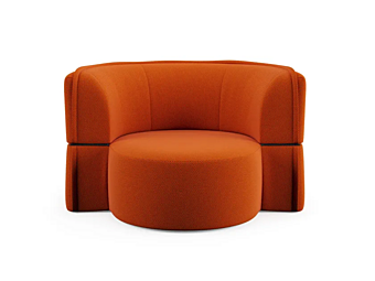 Fauteuil de jardin rembourré en tissu avec accoudoirs Liu Jo Living Collection Soft Island SFO