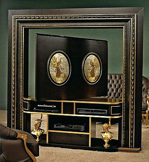 Support TV-HI-FI VISMARA Revolving Home Cinema-Classic usine VISMARA de l'Italie. Foto №1