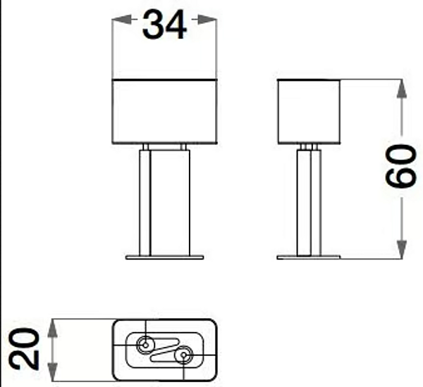 Lampe de table en bois Sesto Senso CPRN HOMOOD S590 usine CPRN HOMOOD de l'Italie. Foto №3