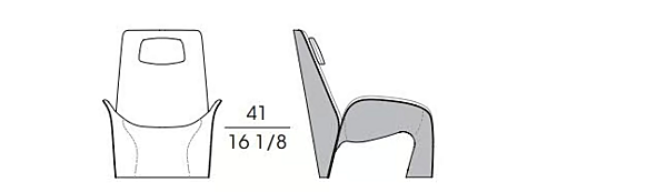 Fauteuil en cuir EVA GIORGETTI 66910, 66911 usine GIORGETTI de l'Italie. Foto №5
