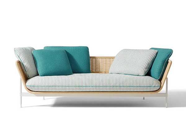 Canapé de jardin en tissu avec housse amovible CASSINA Esosoft Outdoor usine CASSINA de l'Italie. Foto №1