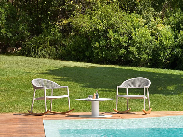 Fauteuil de jardin en tissu avec accoudoirs VARASCHIN Clever Lounge 229D5, 229D3 usine VARASCHIN de l'Italie. Foto №1