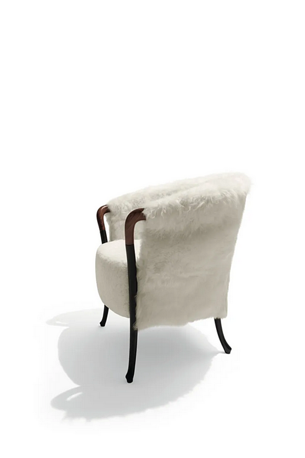 Fauteuil en fourrure avec accoudoirs GIORGETTI Progetti Fashion usine GIORGETTI de l'Italie. Foto №2