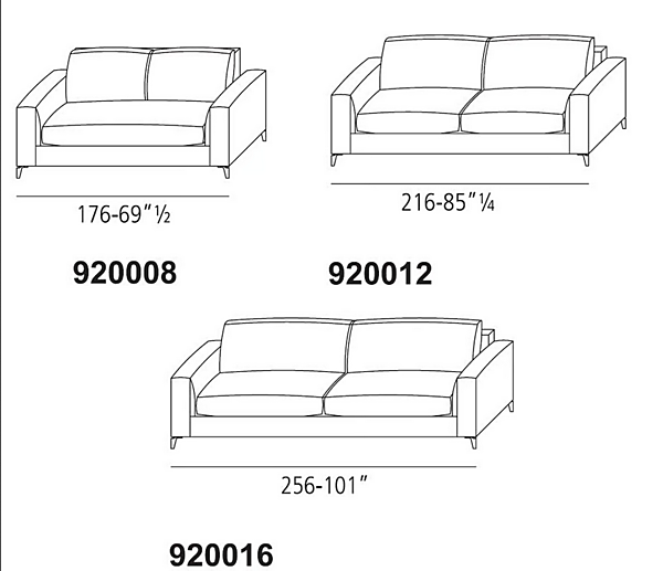 Canapé d'angle en tissu ou cuir VIBIEFFE 920 Zone Comfort usine VIBIEFFE de l'Italie. Foto №9