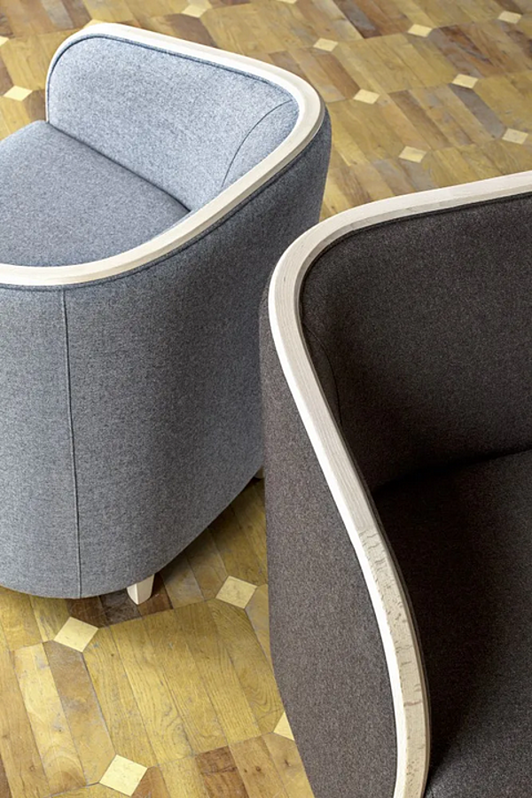 Fauteuil en tissu rembourré BROSS BRIG 1600 usine BROSS de l'Italie. Foto №4