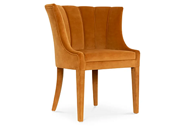 Chaise en velours rembourrée Begonia BRABBU