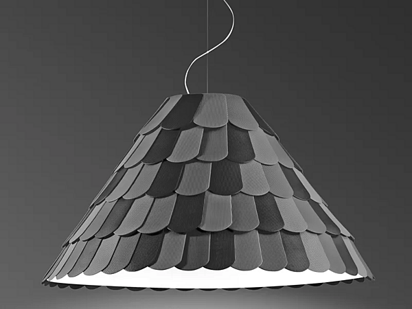 Lampe suspendue en plastique Roofer Fabbian usine Fabbian de l'Italie. Foto №1