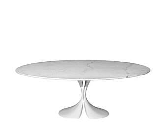 Table à manger ovale en bois Didymos Driade Table à manger ovale en bois Didymos Driade usine Driade de l'Italie