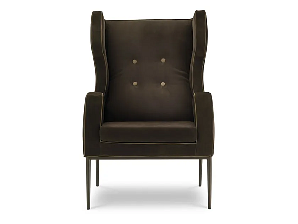 Fauteuil en cuir avec accoudoirs Cassandra I 4 Mariani usine i 4 Mariani de l'Italie. Foto №2