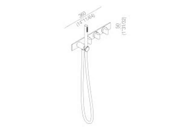 Mitigeur de douche thermostatique en acier inoxydable avec douchette carrée AGAPE usine Agape de l'Italie. Foto №2