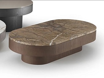 Table basse ovale en marbre Dot i 4 Mariani