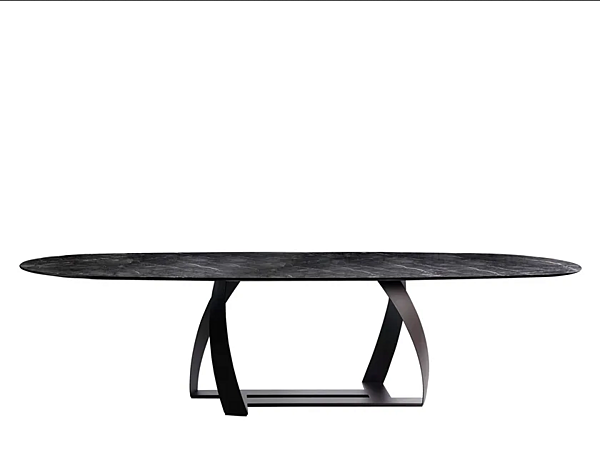 Table ovale en marbre Bon Bon 770 TG O Potocco 770/TG-O usine POTOCCO de l'Italie. Foto №1