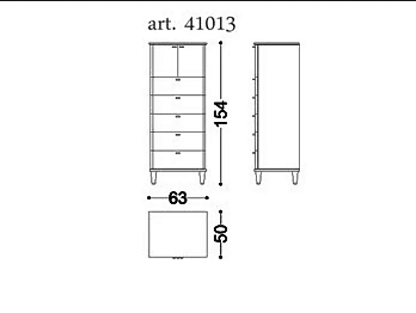 Commode en bois Desire OPERA CONTEMPORARY ANGELO CAPPELLINI usine OPERA CONTEMPORARY de l'Italie. Foto №4