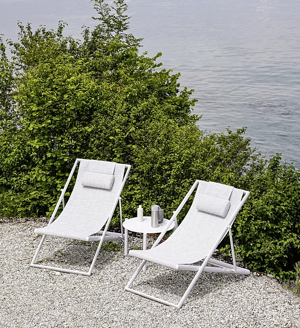 Chaise longue pliante en aluminium laqué VARASCHIN Clever 229SD5 usine VARASCHIN de l'Italie. Foto №8