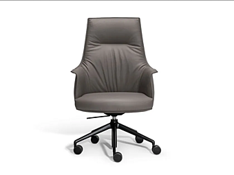 Chaise de bureau en cuir avec dossier haut POLTRONA FRAU ARCHIBALD usine POLTRONA FRAU de l'Italie