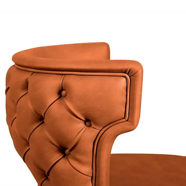 Fauteuil en cuir capitonné avec accoudoirs BRABBU Kansas usine BRABBU de l'Italie. Foto №6