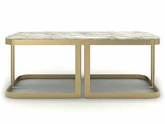 Table basse rectangulaire en marbre Clark MARIONI